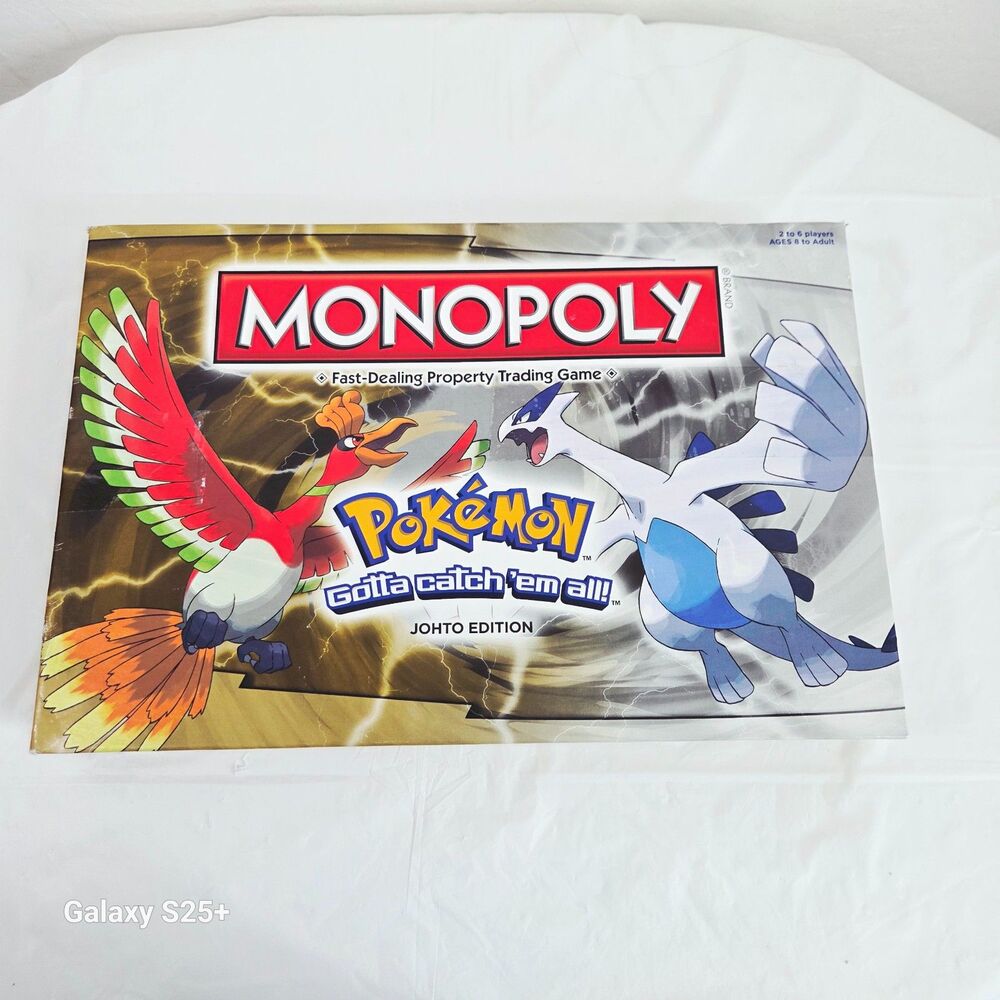 Monopoly Pokémon Johto Edition 2016 Board Game Incomplete Parts Replacement